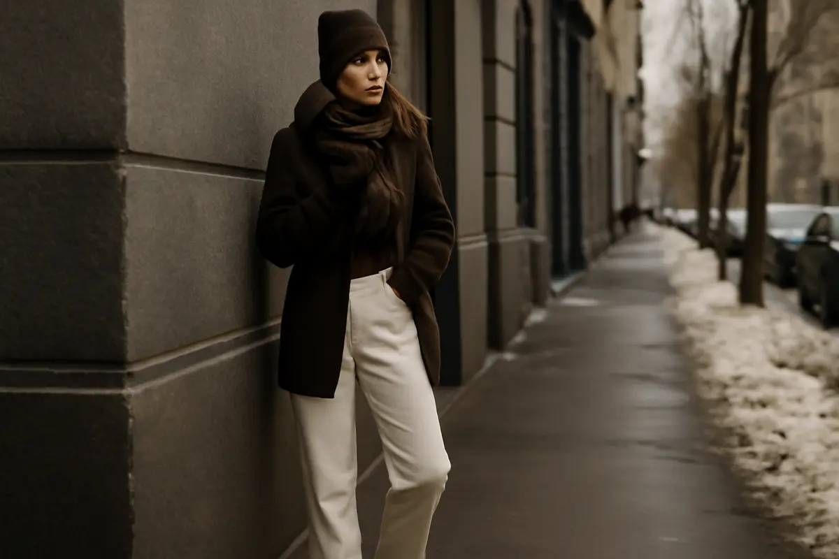 Si possono indossare pantaloni chiari d’inverno? Gli abbinamenti che valorizzano senza errori