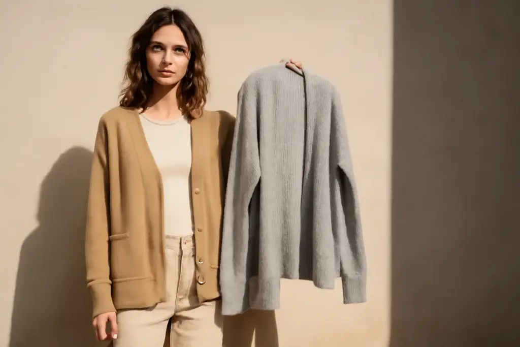 Qual è il cardigan giusto per la mezza stagione? Il materiale che non sapevi fosse così versatile