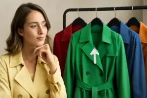 Come scegliere il trench colorato? Il segreto per non sbagliare abbinamento e valorizzare l’incarnato