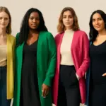 Maxi cardigan colorati: come devono essere indossati per valorizzare tutte le silhouette
