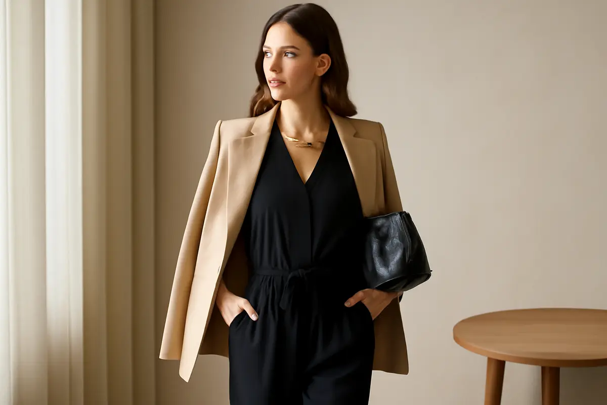 Come creare un outfit elegante con una tuta jumpsuit? Dettaglio che cambia tutto