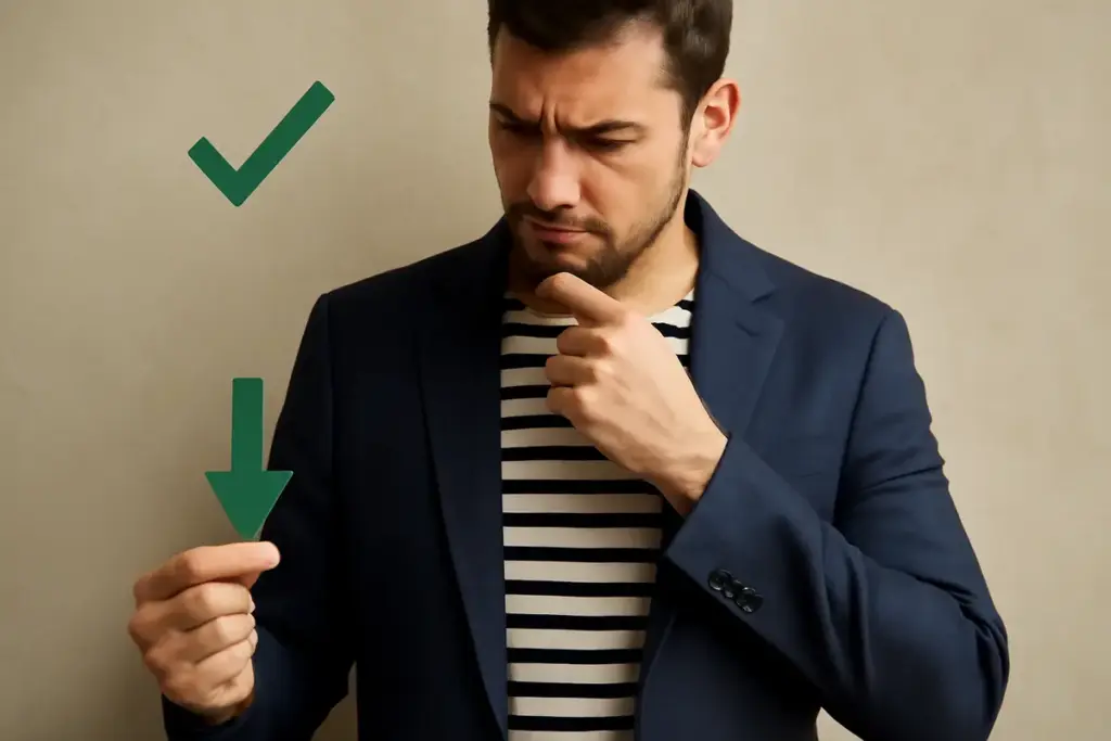 Posso indossare una maglia a righe sotto un blazer? Il dettaglio che valorizza o penalizza