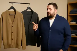 Come scegliere il cardigan per fisici robusti? Il taglio che valorizza e snellisce davvero