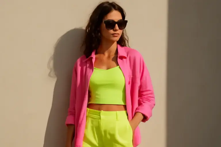 Colori fluo nei capi estivi: come indossarli senza rischiare l’effetto eccessivo? Le regole da seguire