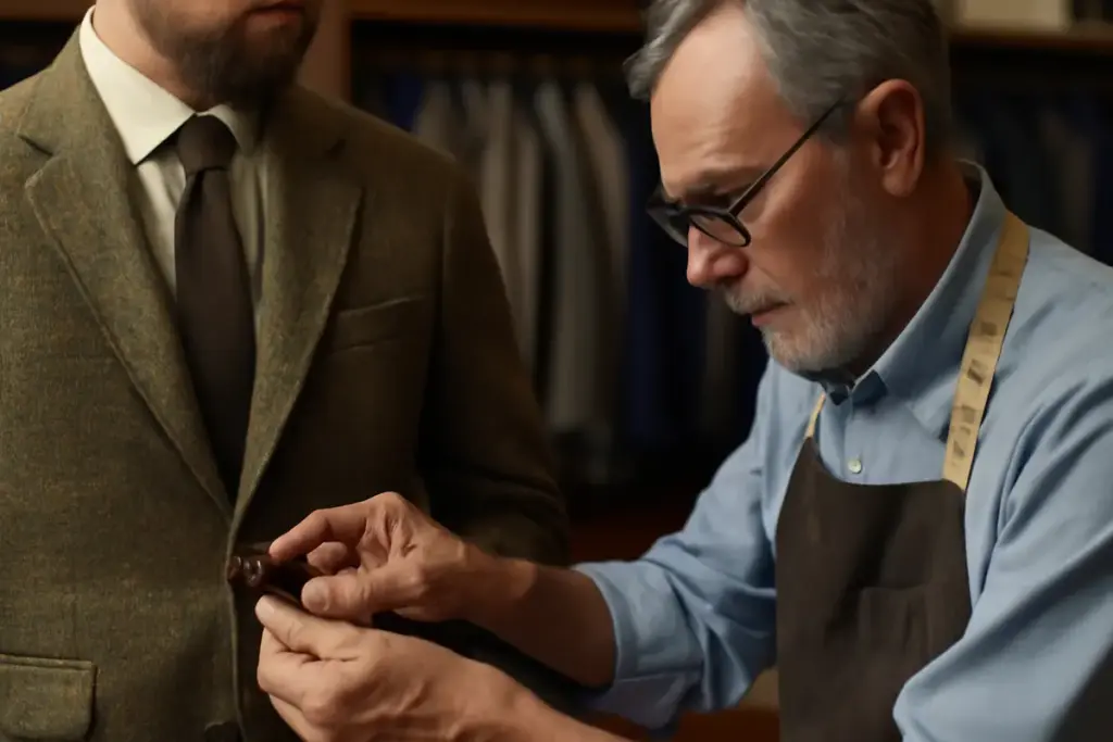 Giacca in tweed uomo: dettagli che fanno la differenza secondo i sarti esperti