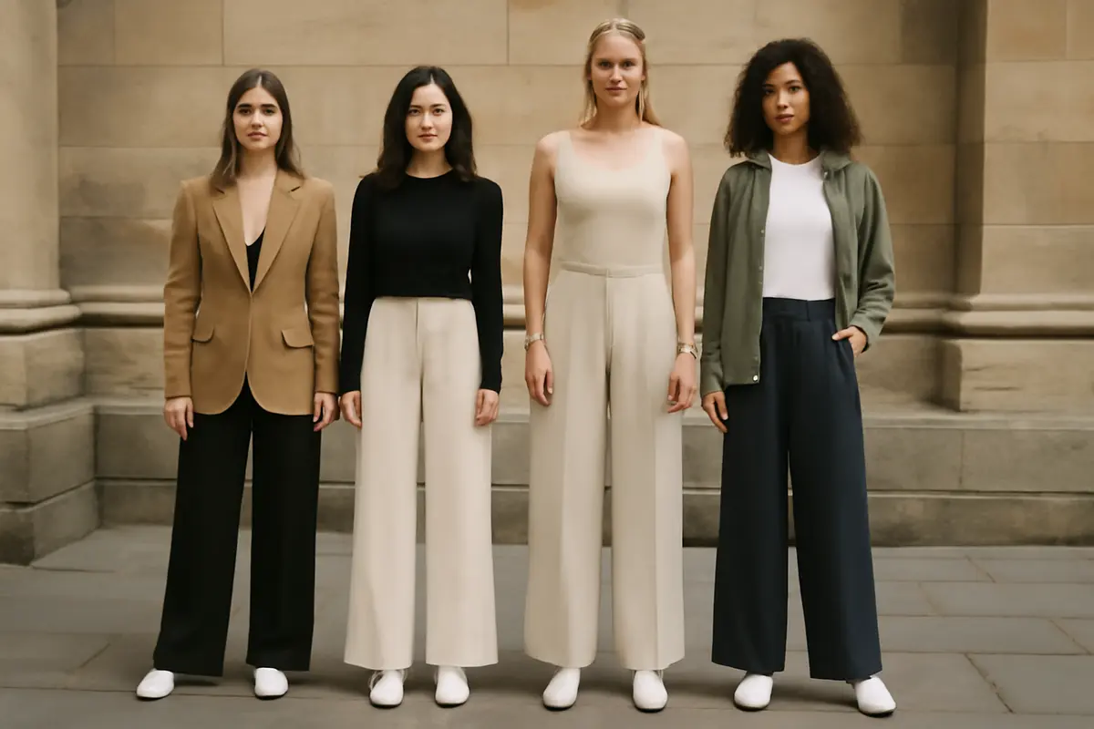 Pantaloni palazzo con sneakers: idee di outfit che funzionano davvero per ogni altezza